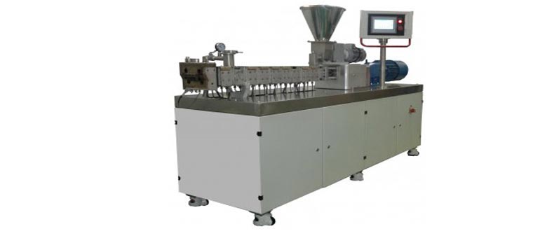Hot melt twin screw extrusion